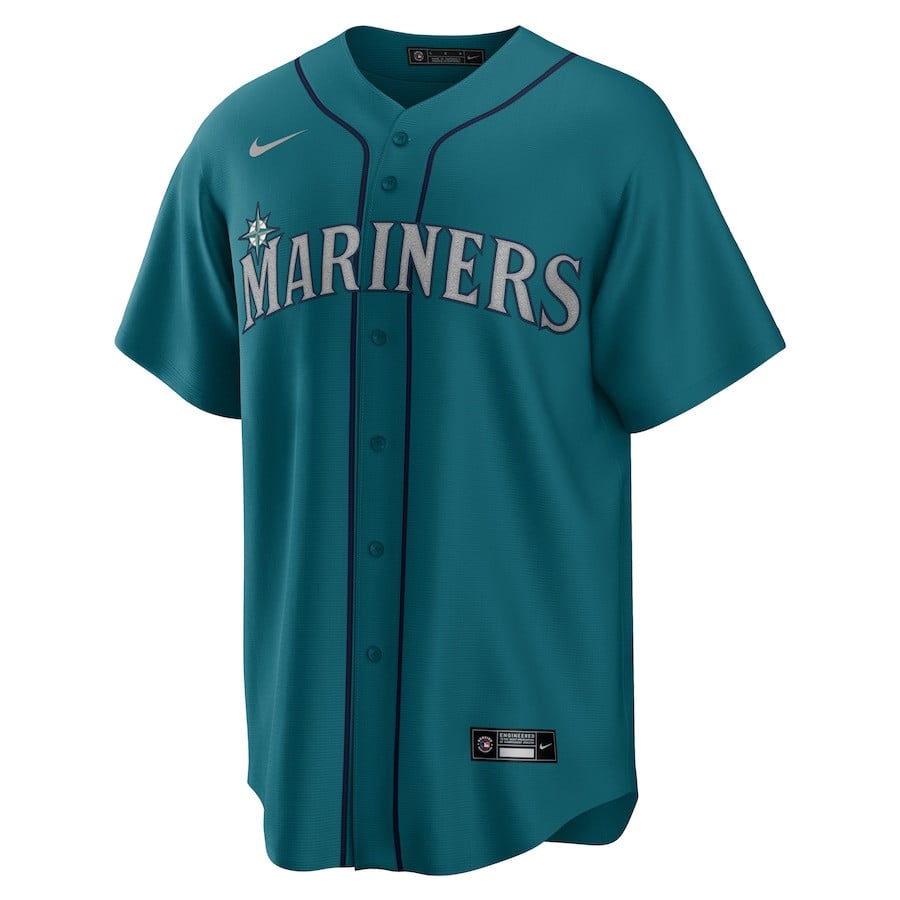 Julio Rodriguez 44 Seattle Mariners Player Men Jersey - Aqua