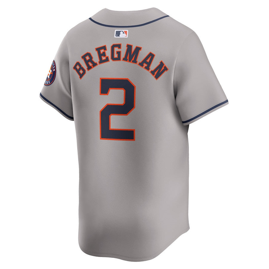 Alex Bregman 2 Houston Astros Away Limited Player Men Jersey - Gray