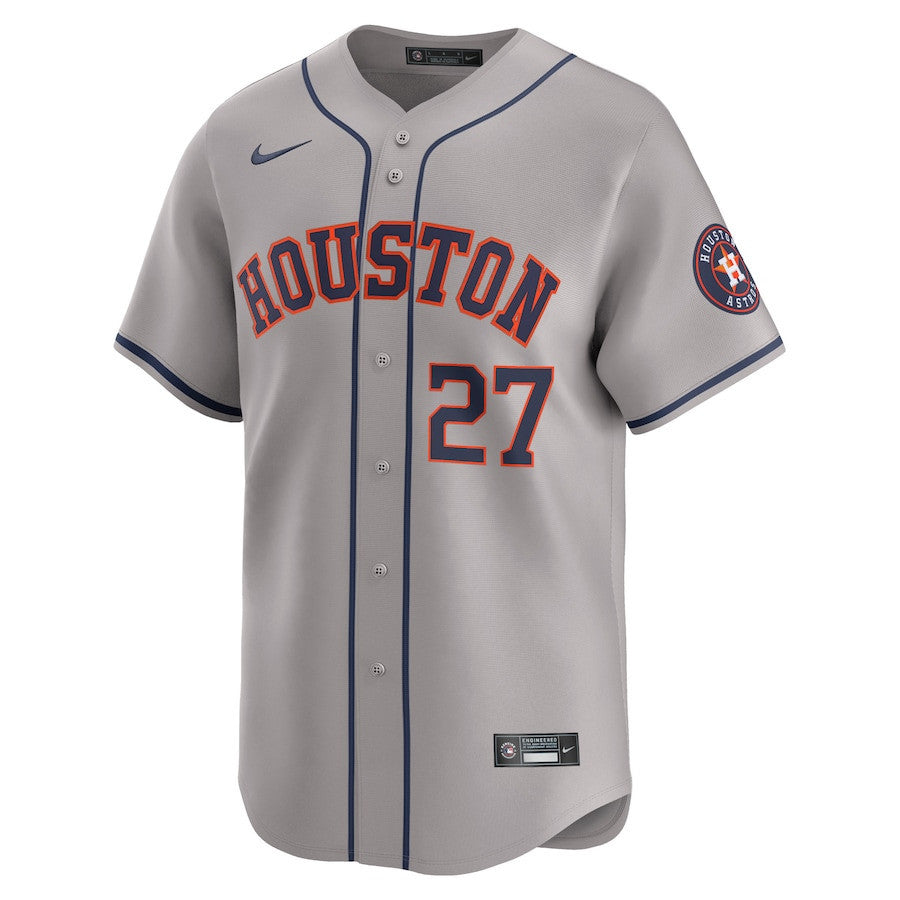 Jose Altuve 27 Houston Astros Away Limited Player Men Jersey - Gray