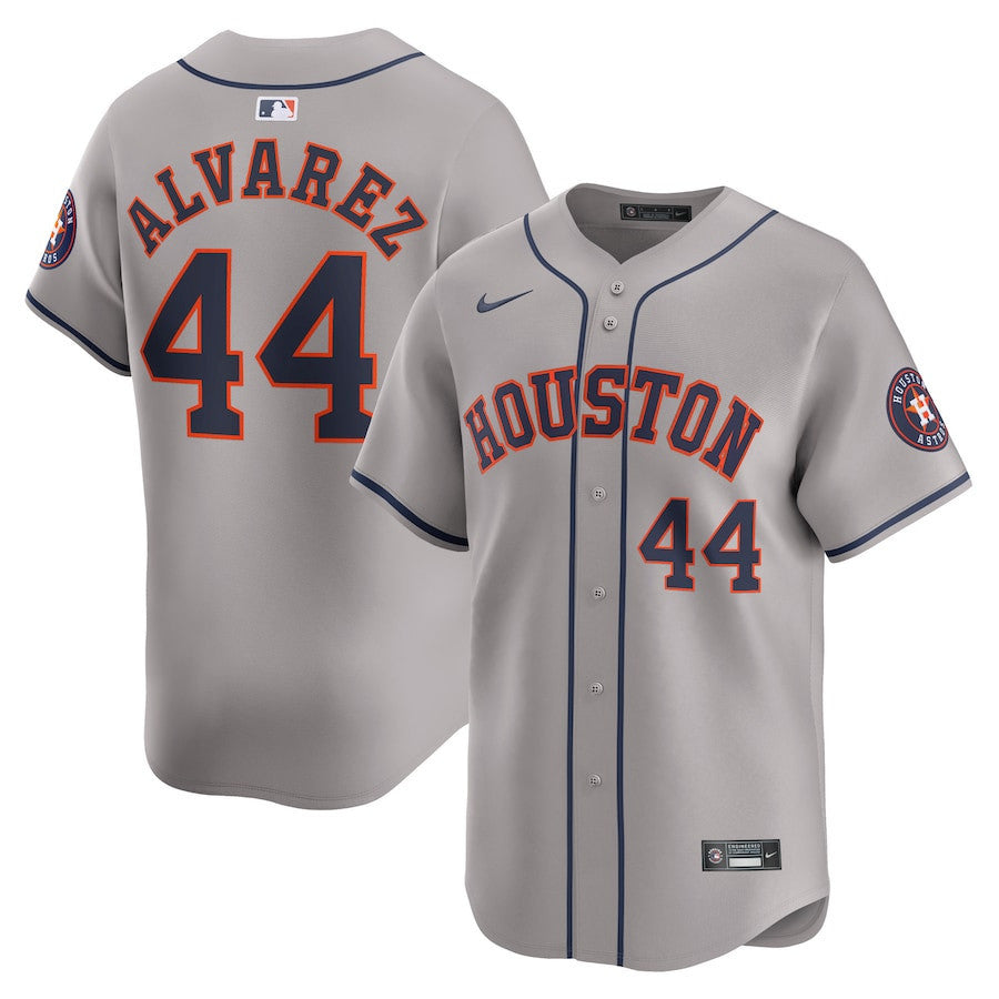 Yordan Alvarez 44 Houston Astros Away Limited Player Men Jersey - Gray