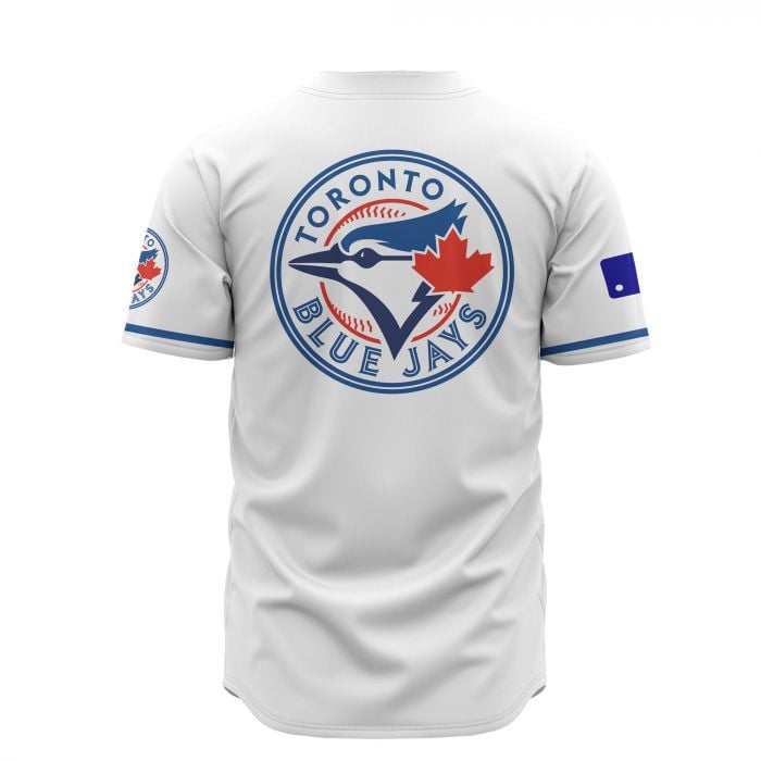 Toronto Blue Jays Custom Name Baseball Jersey - White