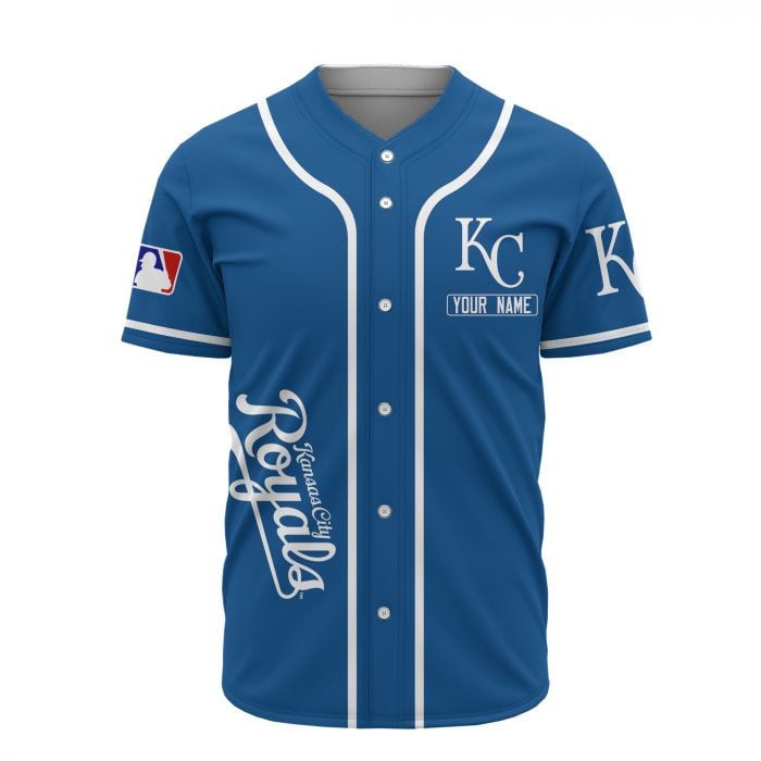 Kansas City Royals Custom Name Baseball Jersey - Blue
