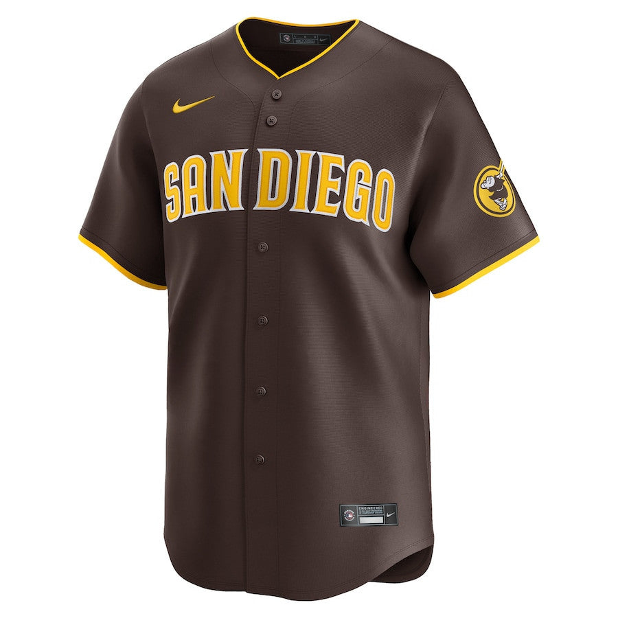 Manny Machado 13 San Diego Padres Away Limited Player Men Jersey - Brown