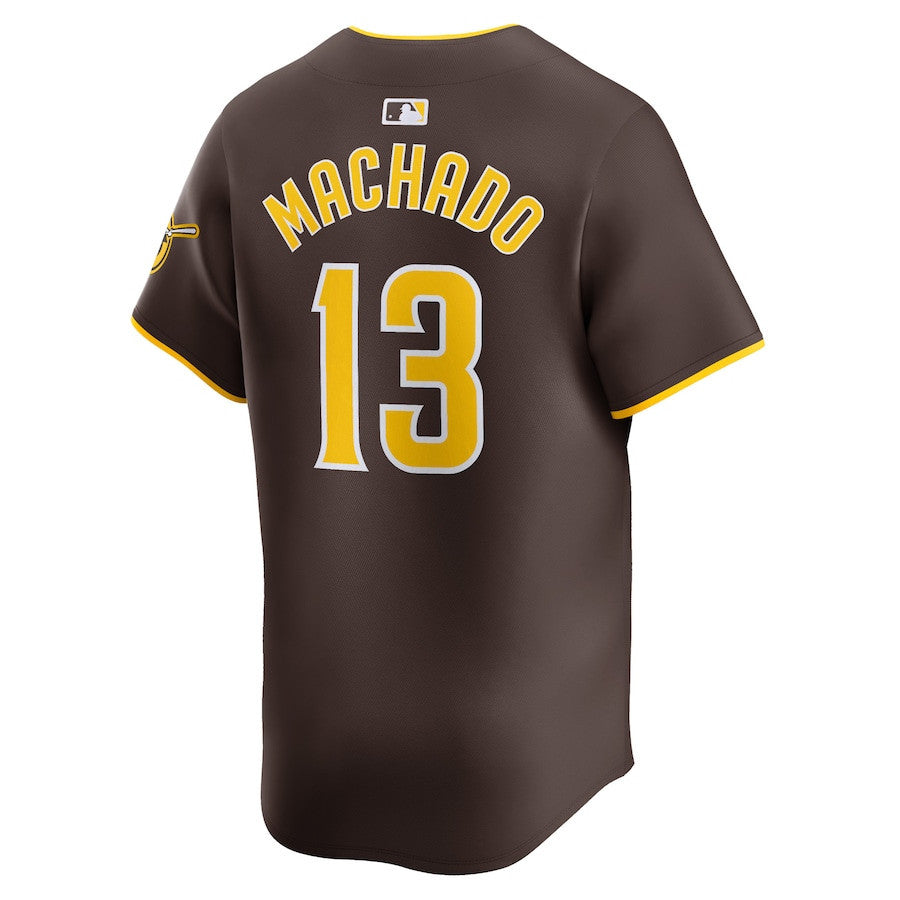 Manny Machado 13 San Diego Padres Away Limited Player Men Jersey - Brown