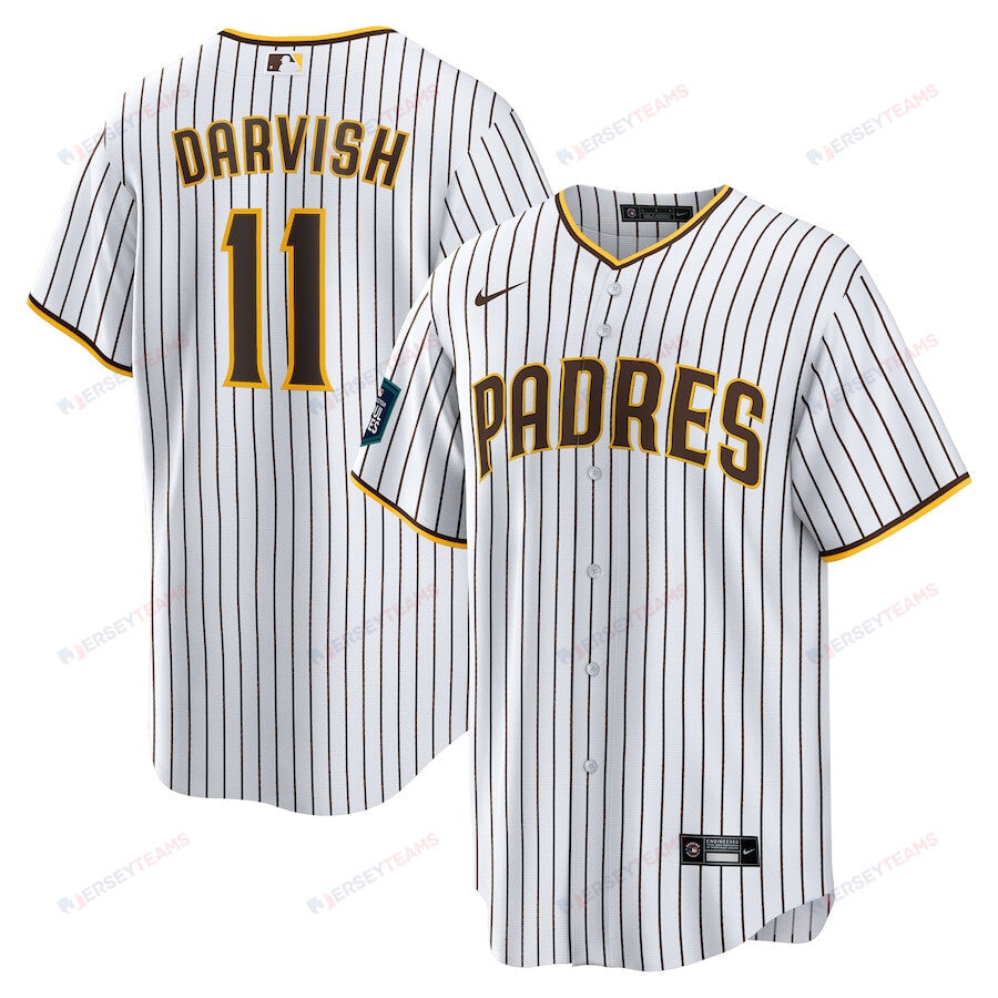 Yu Darvish 11 San Diego Padres 2024 MLB World Tour Seoul Series Home Player Men Jersey - White