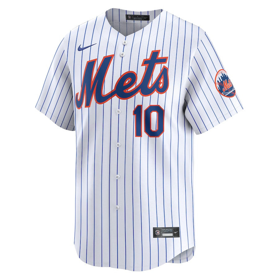 Ronny Mauricio 10 New York Mets Home Limited Player Men Jersey - White
