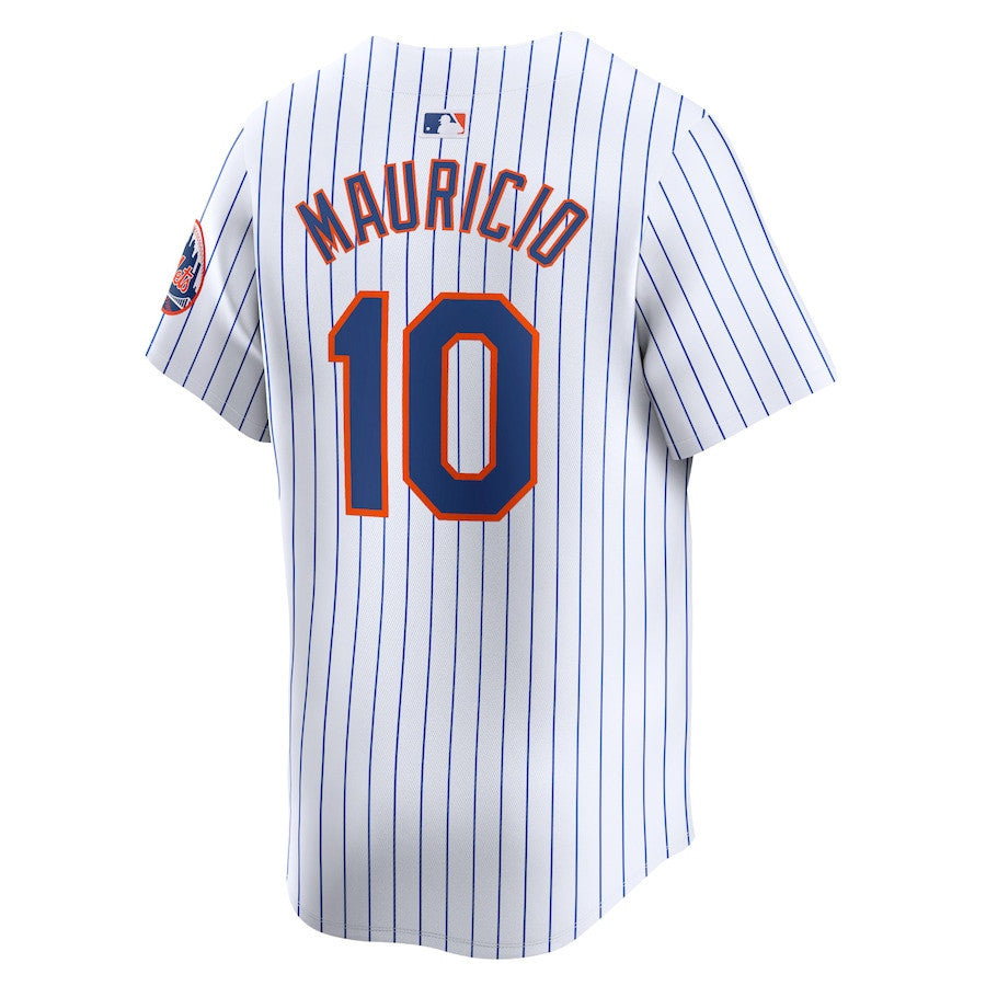 Ronny Mauricio 10 New York Mets Home Limited Player Men Jersey - White