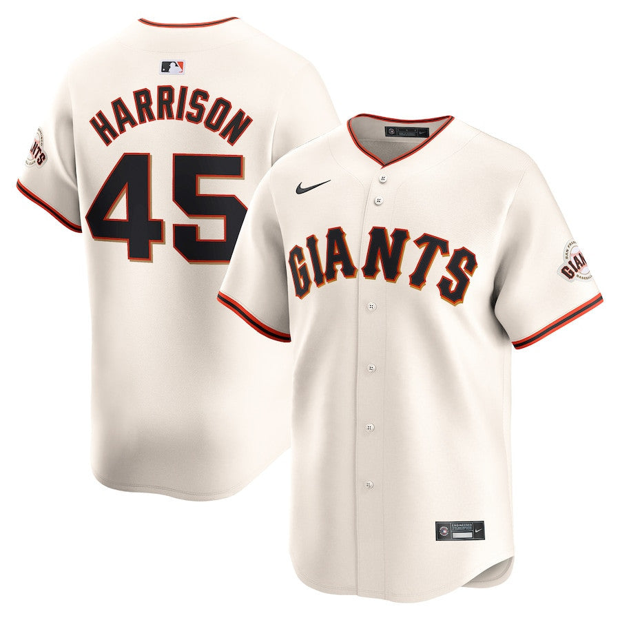 Kyle Harrison 45 San Francisco Giants Home Limited Player Men Jersey - Cream