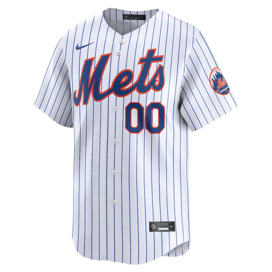 New York Mets Home Limited Custom YOUTH Jersey - White