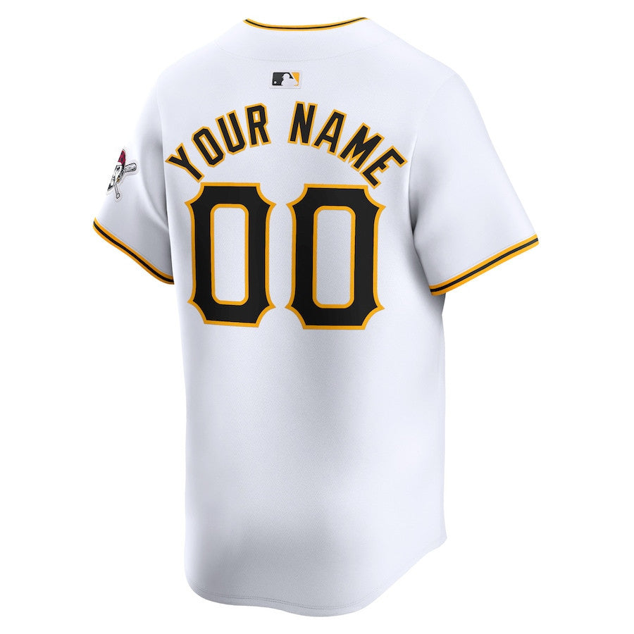 Pittsburgh Pirates Home Limited Custom YOUTH Jersey - White