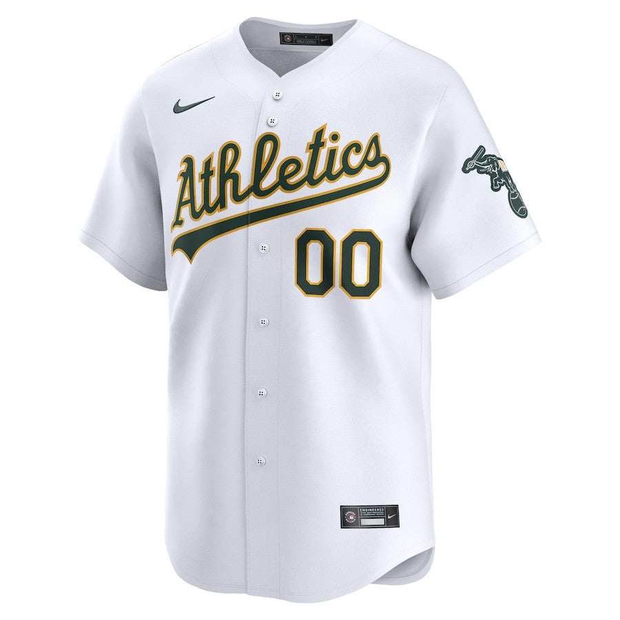 Oakland Athletics Home Limited Custom YOUTH Jersey - White