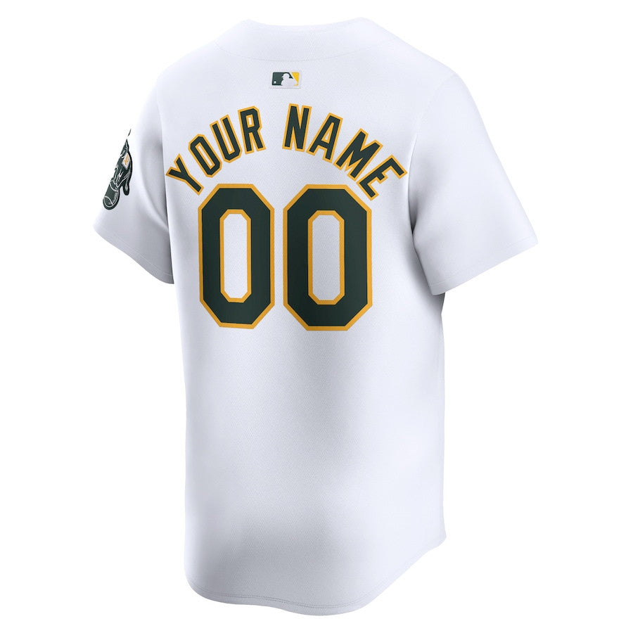 Oakland Athletics Home Limited Custom YOUTH Jersey - White