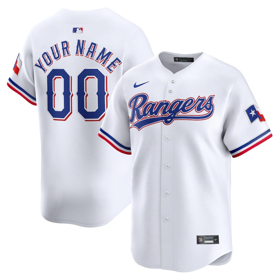 Texas Rangers Home Limited Custom YOUTH Jersey - White