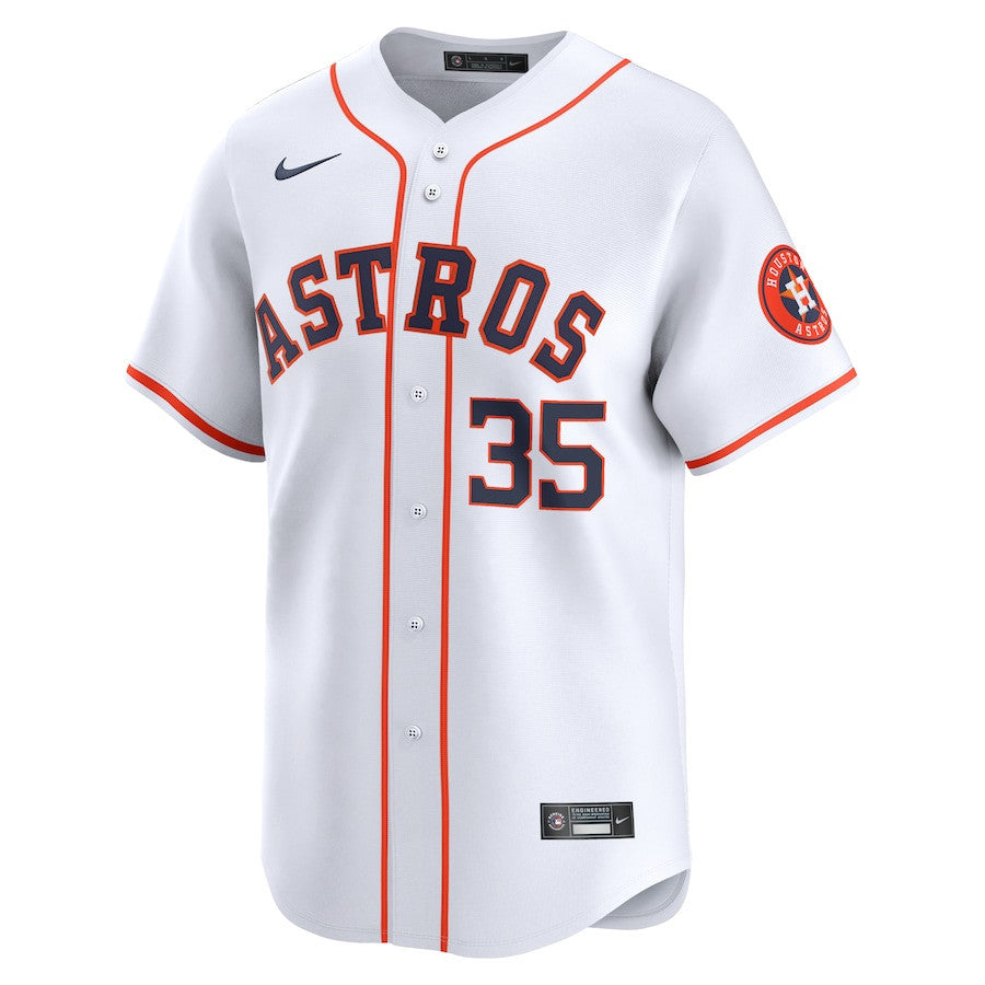 Justin Verlander 35 Houston Astros Home Limited Men Jersey - White
