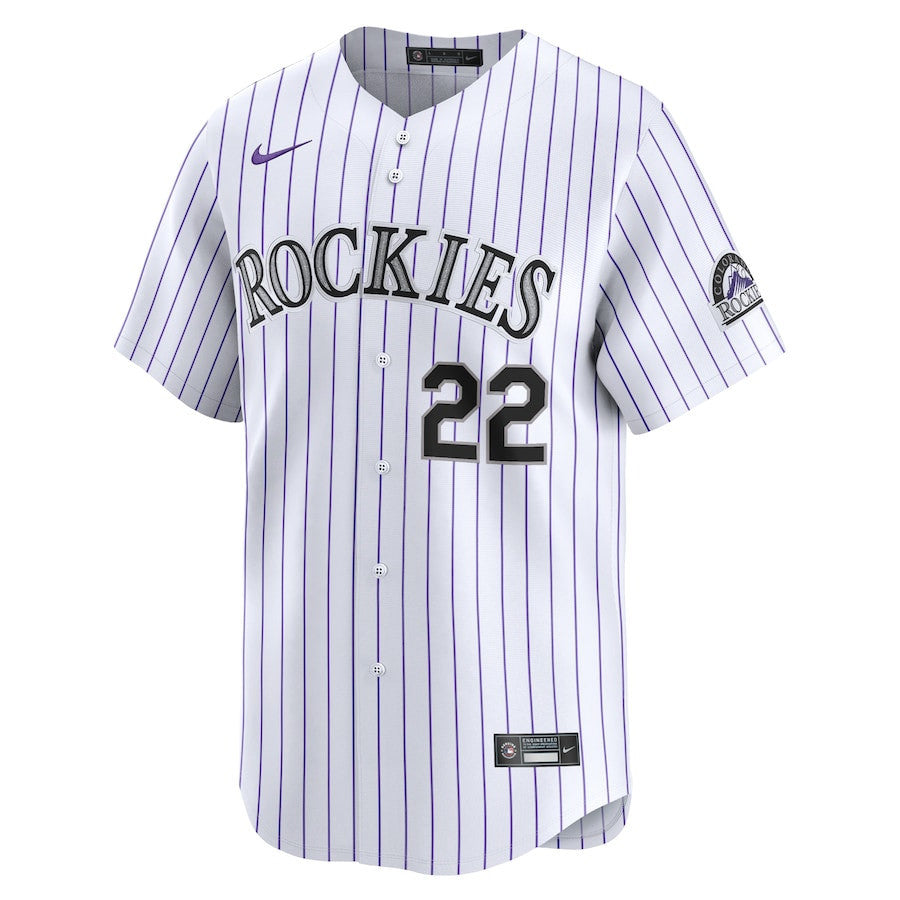 Nolan Jones 22 Colorado Rockies Home Limited Men Jersey - White