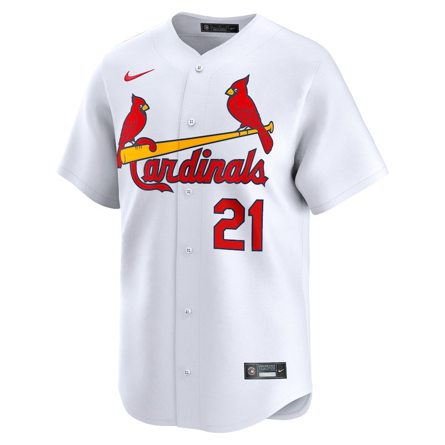 Lars Nootbaar 21 St. Louis Cardinals Home Limited Men Jersey - White