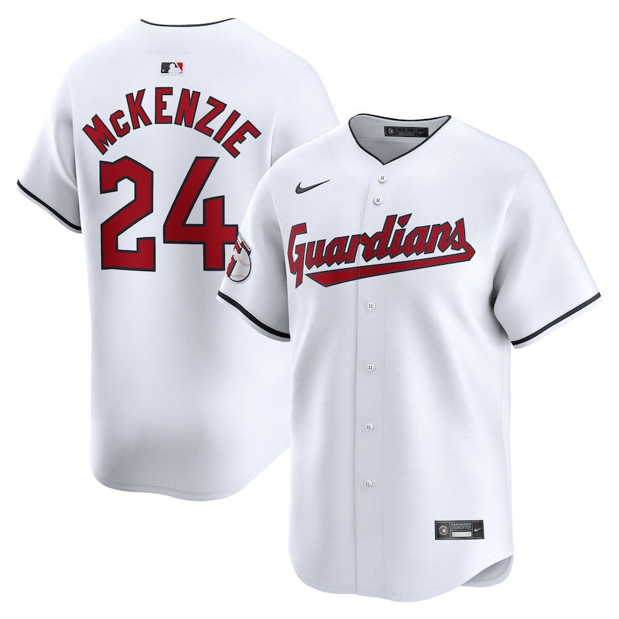Triston McKenzie 24 Cleveland Guardians Home Limited Men Jersey - White