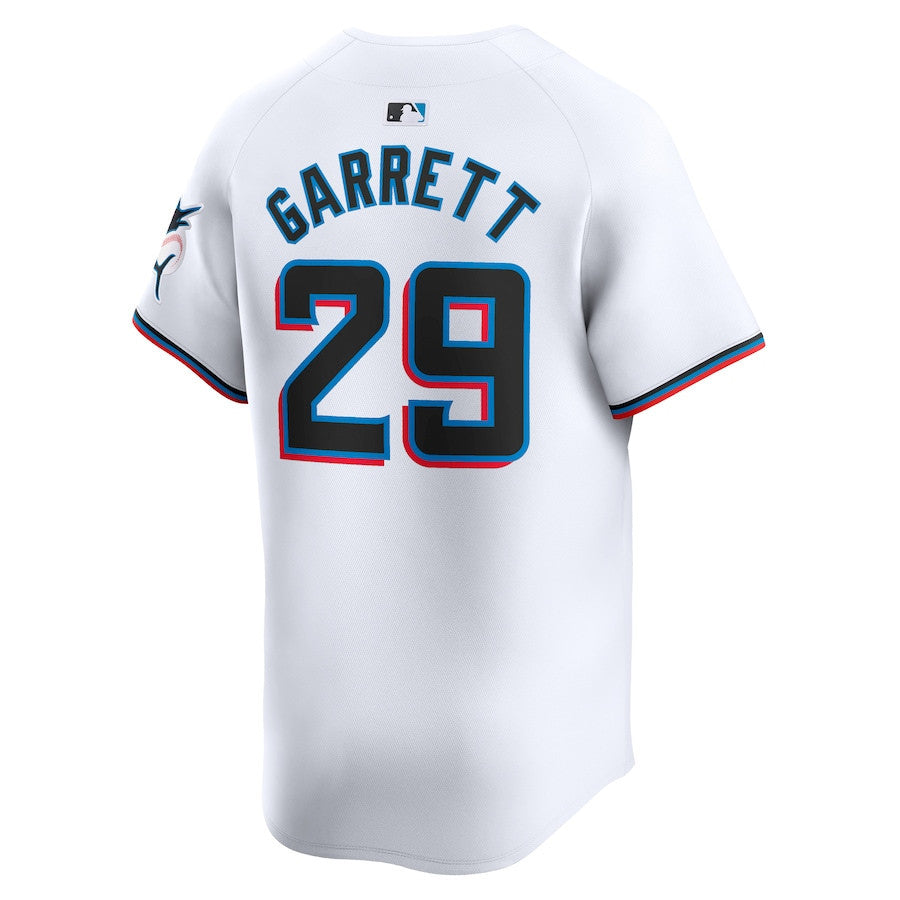Braxton Garrett 29 Miami Marlins Home Limited Player Men Jersey - White