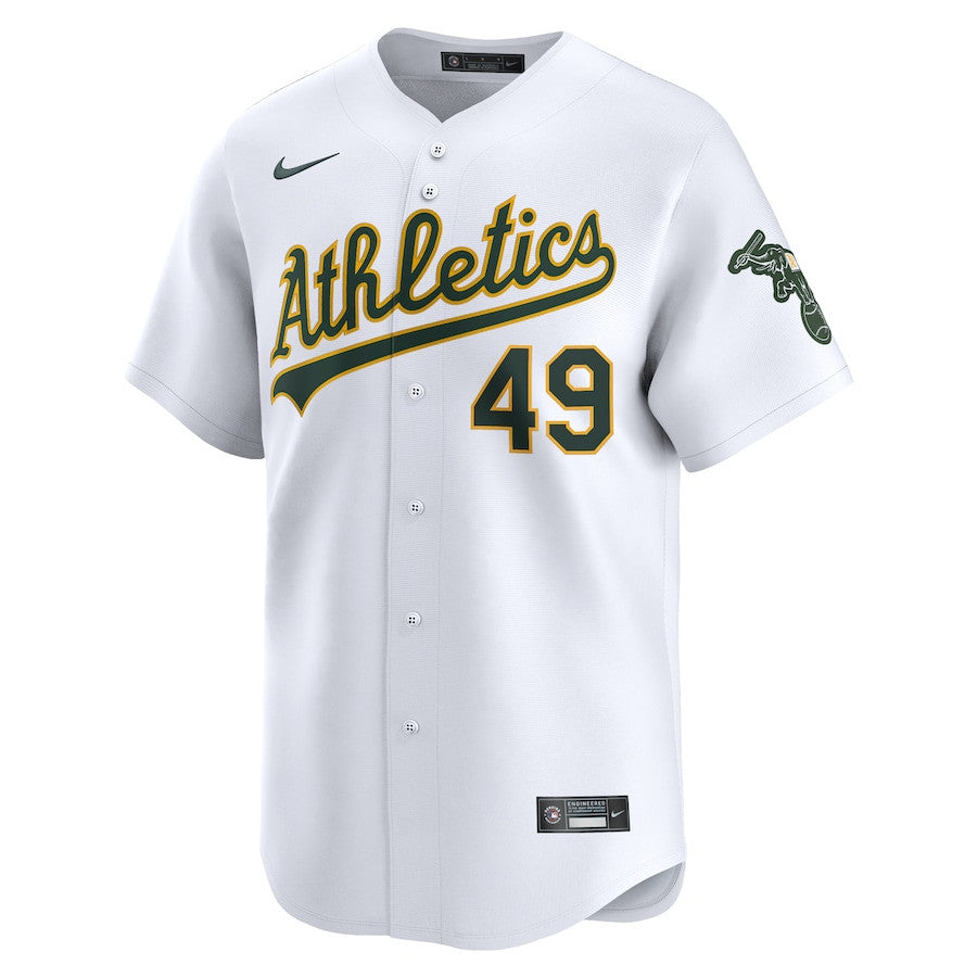 Ryan Noda 49 Oakland Athletics Home Limited Player Men Jersey - White