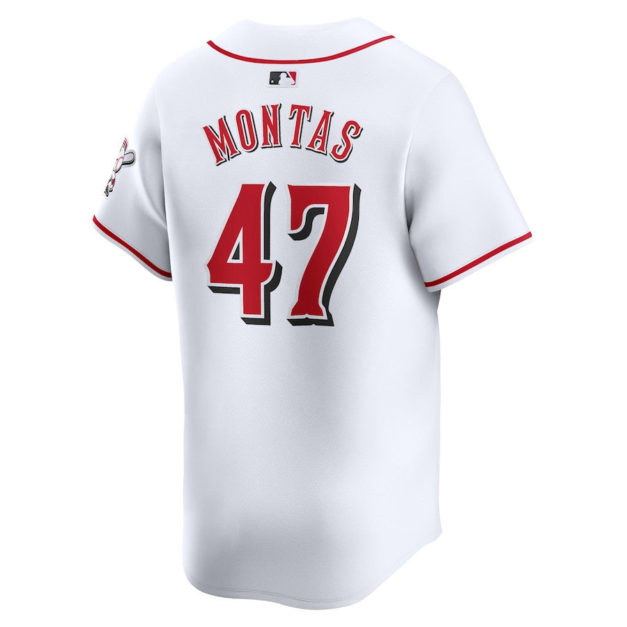 Frankie Montas 47 Cincinnati Reds Home Limited Player Men Jersey - White