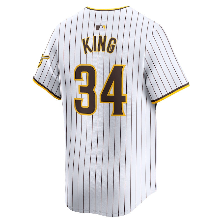 Michael King 34 San Diego Padres Home Limited Player Men Jersey - White
