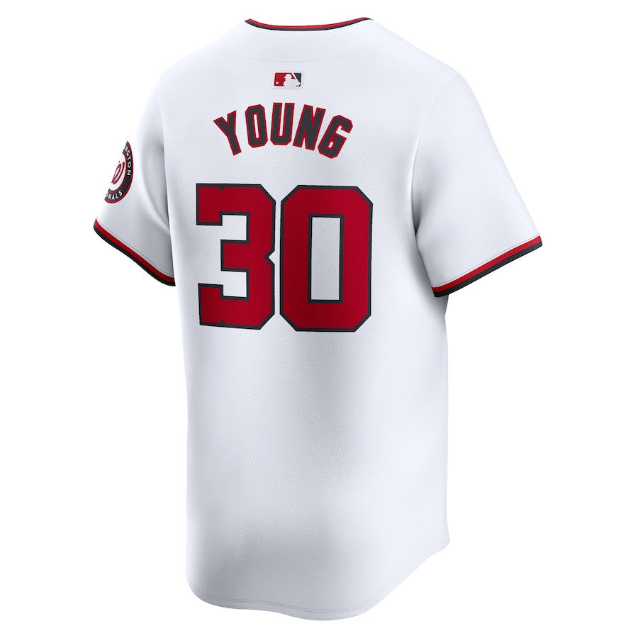 Jacob Young 30 Washington Nationals Home Limited Player Men Jersey - White
