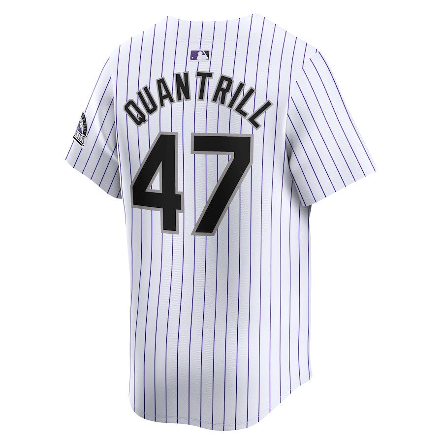 Cal Quantrill 47 Colorado Rockies Home Limited Player Men Jersey - White