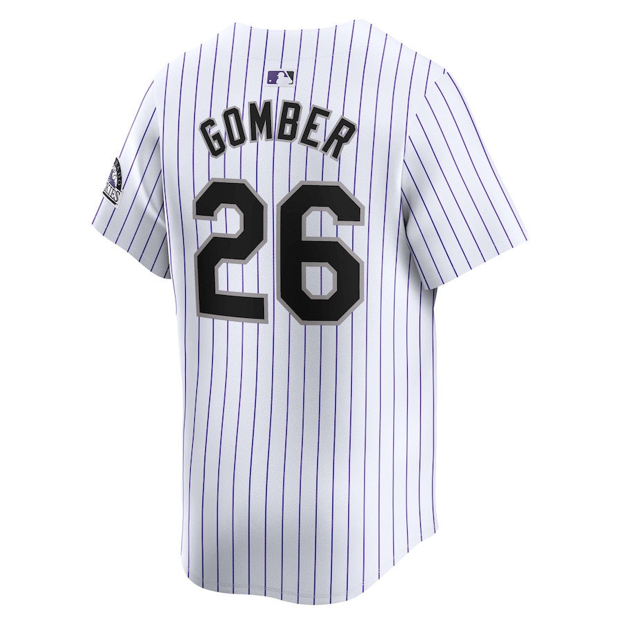Austin Gomber 26 Colorado Rockies Home Limited Player Men Jersey - White