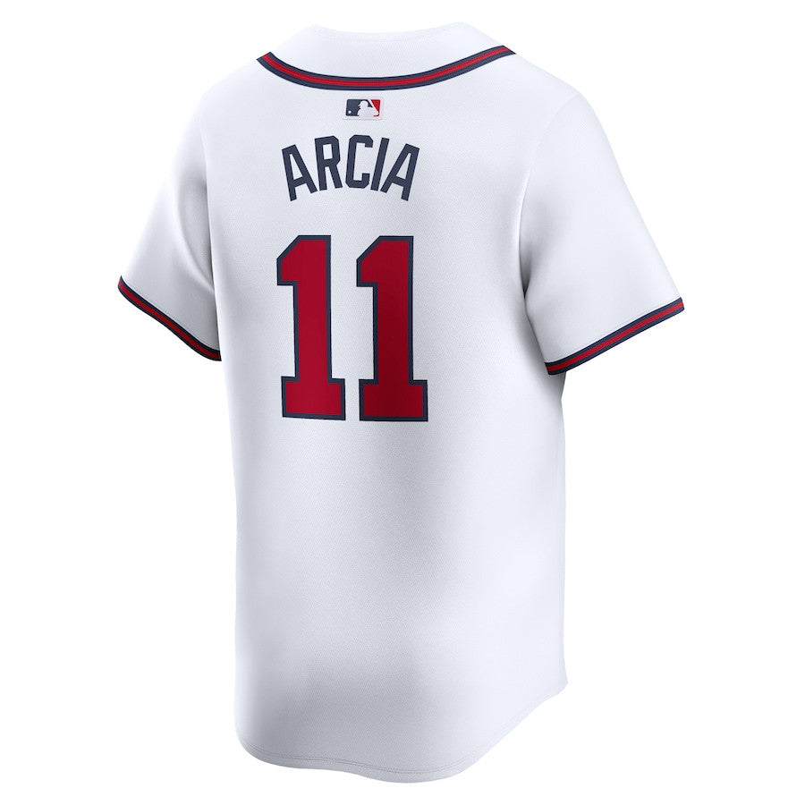 Orlando Arcia 11 Atlanta Braves Home Limited Player Men Jersey - White