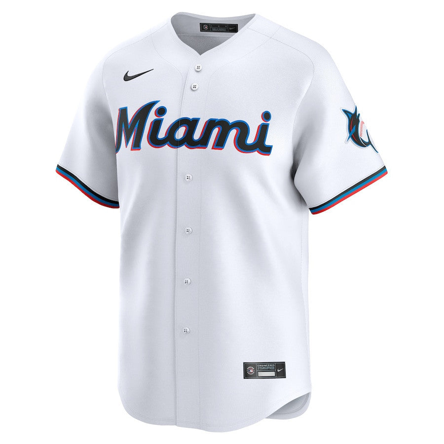 Jake Burger 36 Miami Marlins Home Limited Player Men Jersey - White