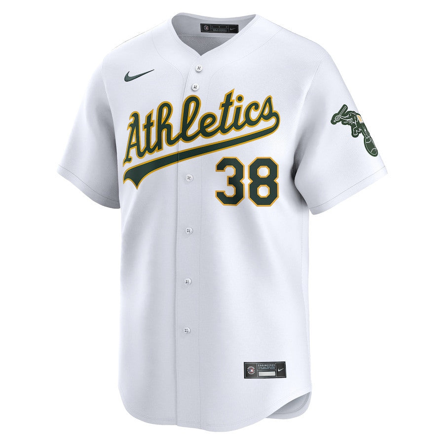 JP Sears 38 Oakland Athletics Home Limited Player Men Jersey - White