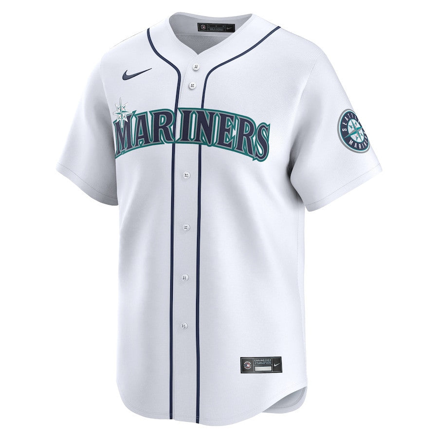 Dominic Canzone 8 Seattle Mariners Home Limited Player Men Jersey - White