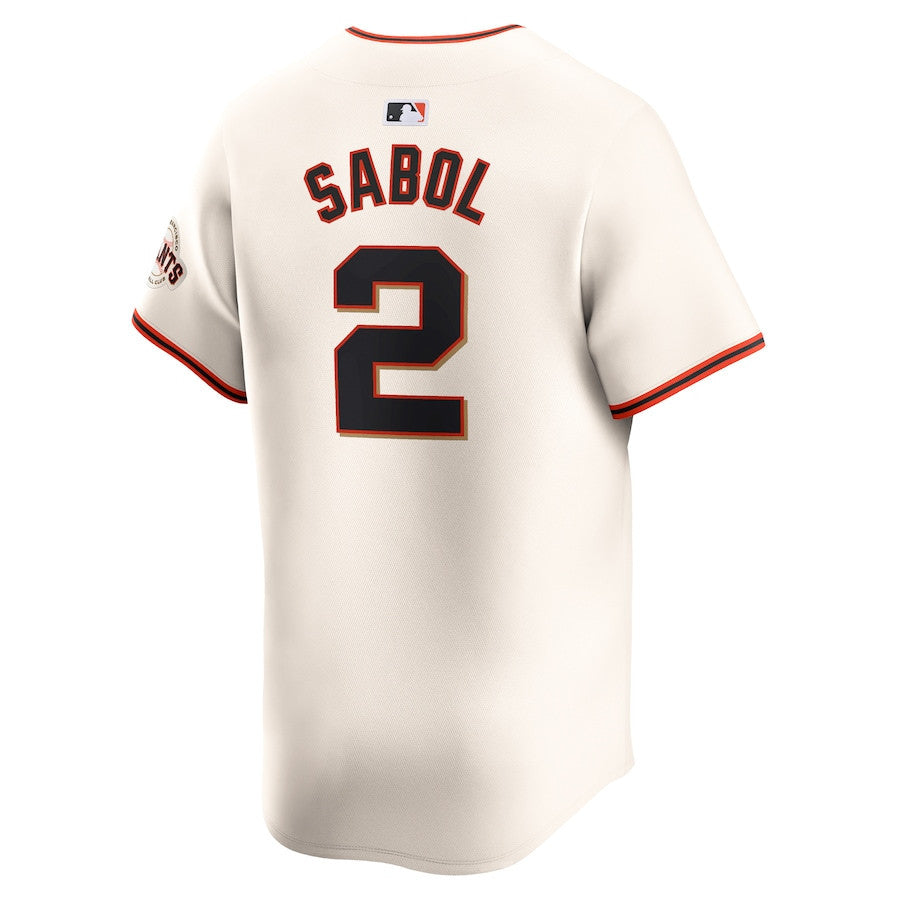 Blake Sabol 2 San Francisco Giants Home Limited Player Men Jersey - Cream
