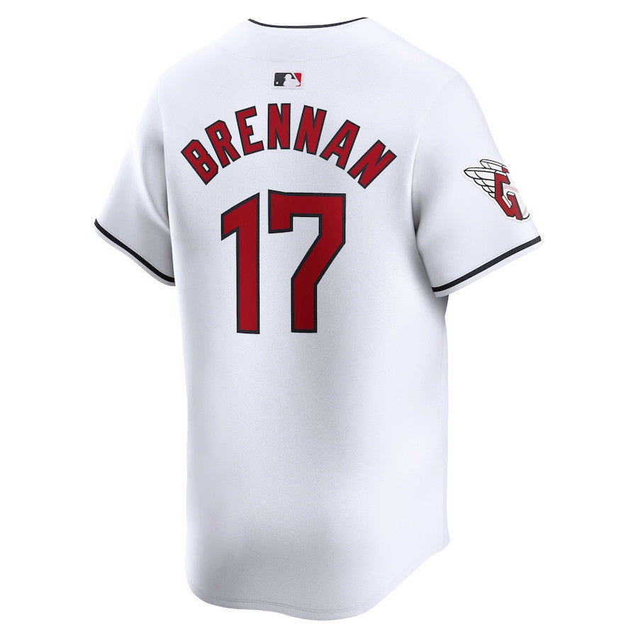 Will Brennan 17 Cleveland Guardians Home Limited Player Men Jersey - White