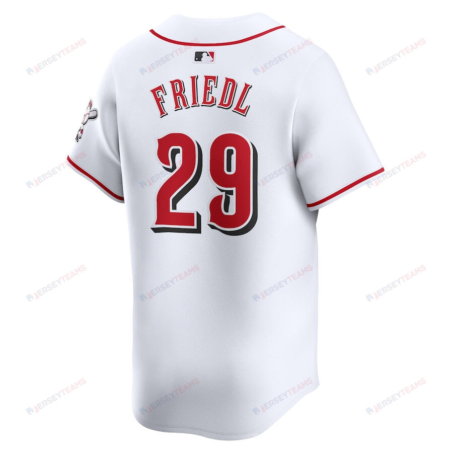 TJ Friedl 29 Cincinnati Reds Home Limited Player Men Jersey - White