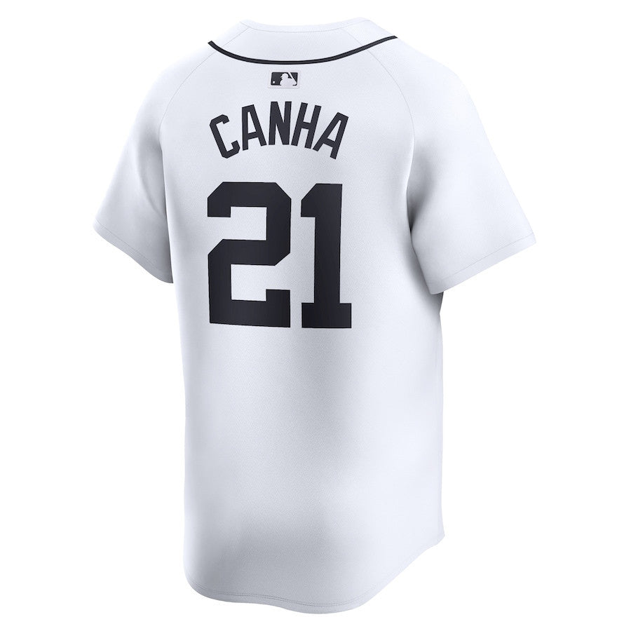 Mark Canha 21 Detroit Tigers Home Limited Player Men Jersey - White