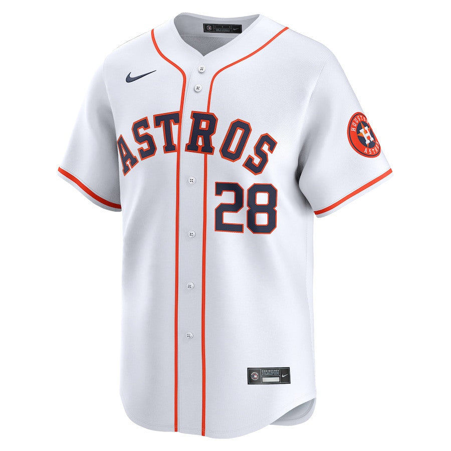 Jon Singleton 28 Houston Astros Home Limited Player Men Jersey - White