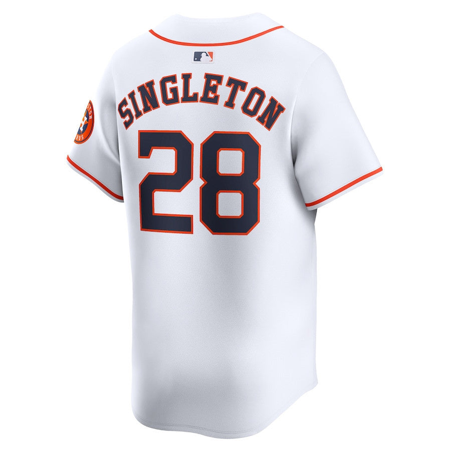 Jon Singleton 28 Houston Astros Home Limited Player Men Jersey - White