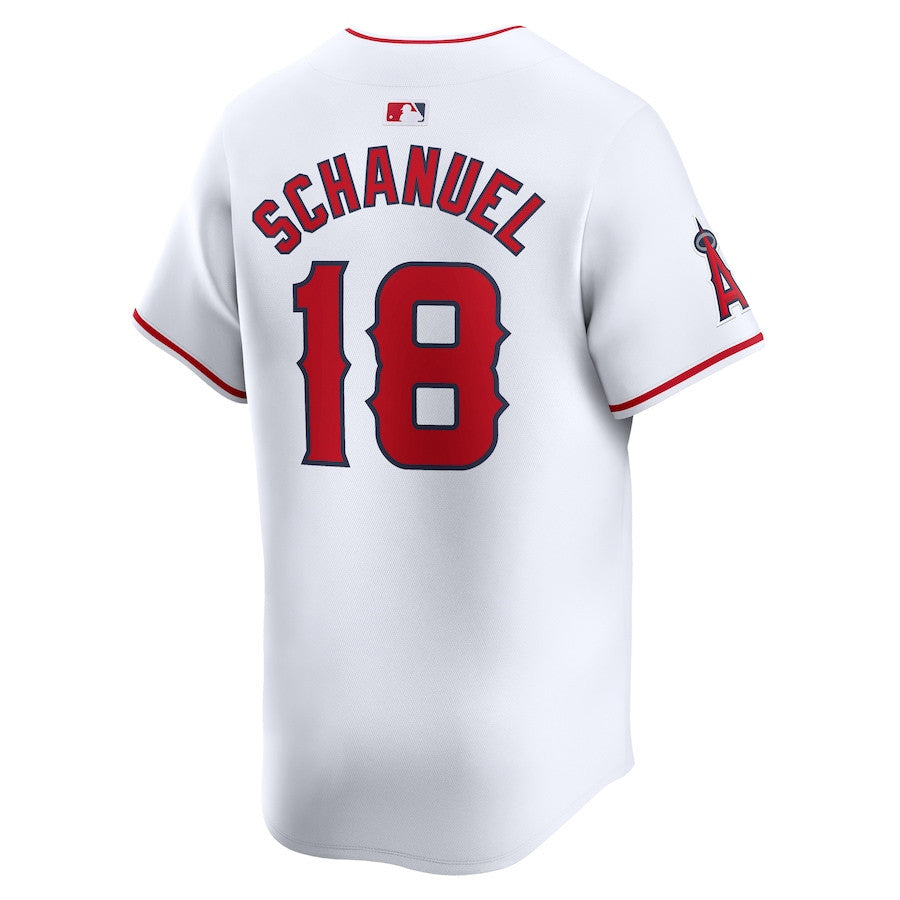 Nolan Schanuel 18 Los Angeles Angels Home Limited Player Men Jersey - White