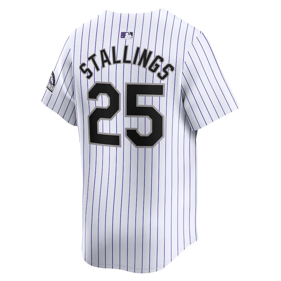 Jacob Stallings 25 Colorado Rockies Home Limited Player Men Jersey - White
