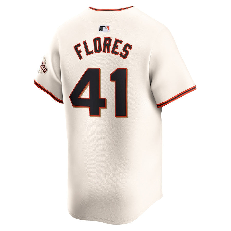 Wilmer Flores 41 San Francisco Giants Home Limited Player Men Jersey - Cream