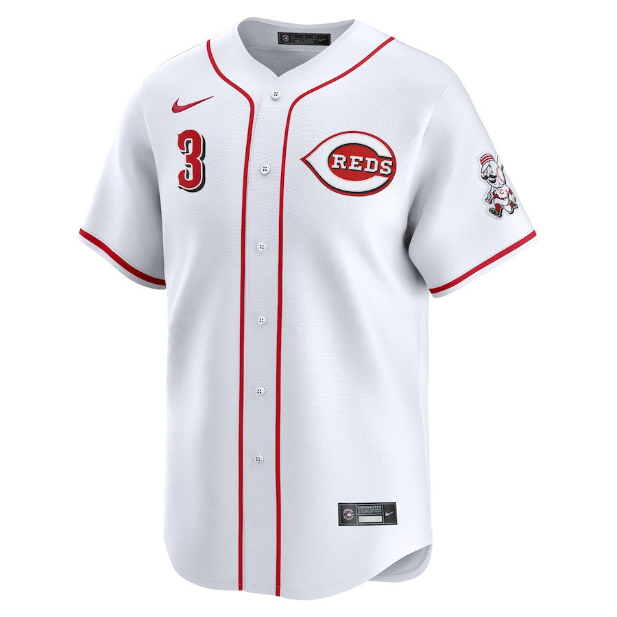 Jeimer Candelario 3 Cincinnati Reds Home Limited Player Men Jersey - White