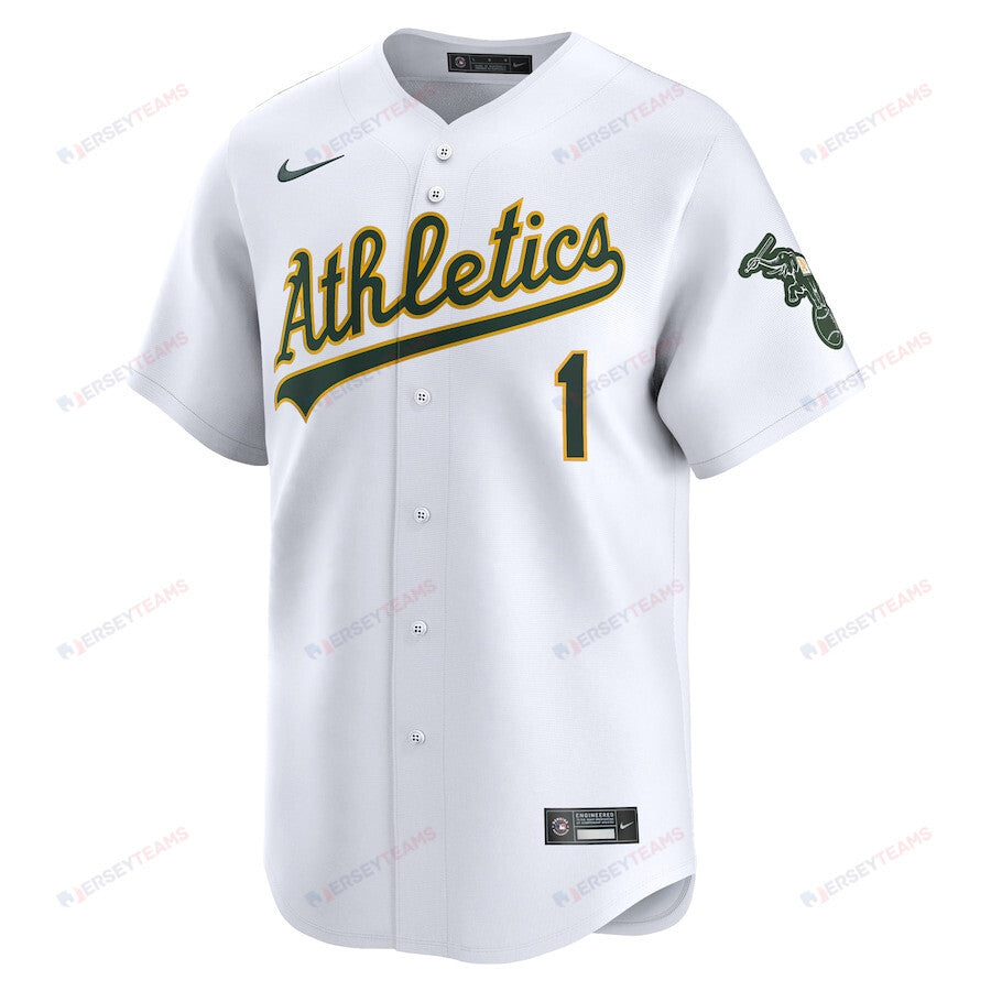 Esteury Ruiz 1 Oakland Athletics Home Limited Player Men Jersey - White