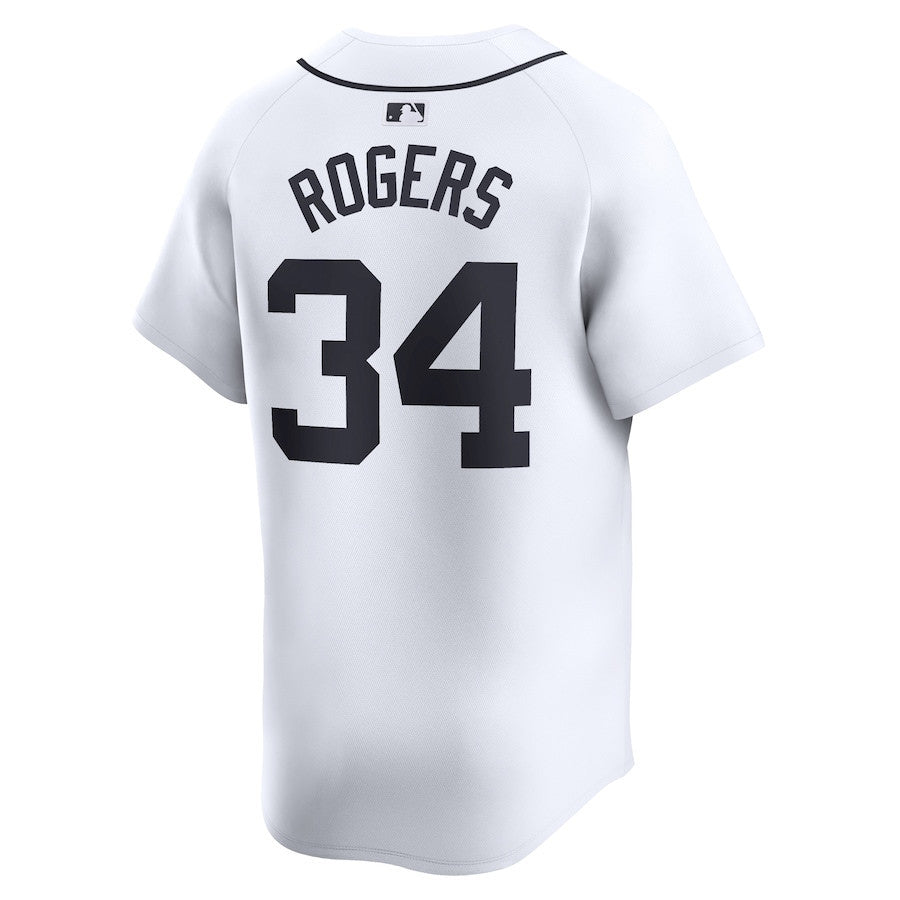 Jake Rogers 34 Detroit Tigers Home Limited Player Men Jersey - White