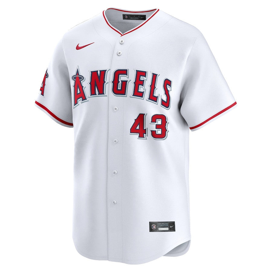 Patrick Sandoval 43 Los Angeles Angels Home Limited Player Men Jersey - White
