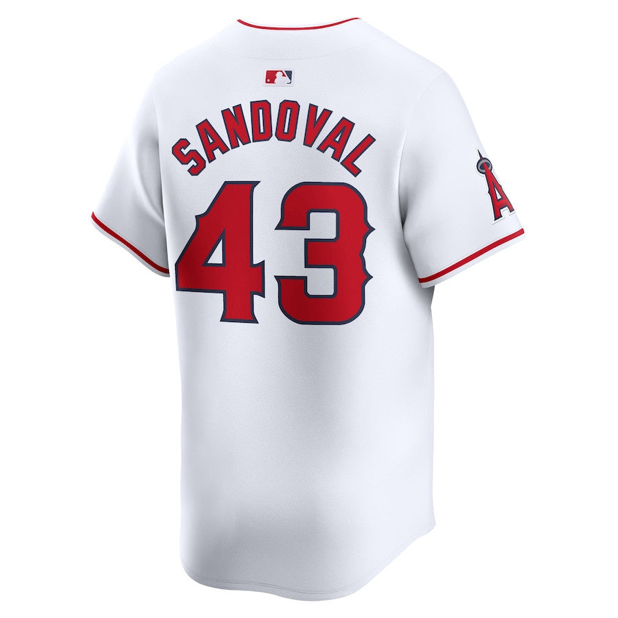 Patrick Sandoval 43 Los Angeles Angels Home Limited Player Men Jersey - White