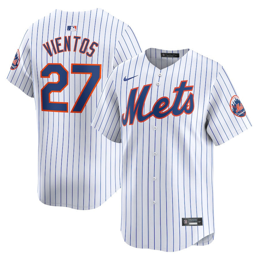 Mark Vientos 27 New York Mets Home Limited Player Men Jersey - White