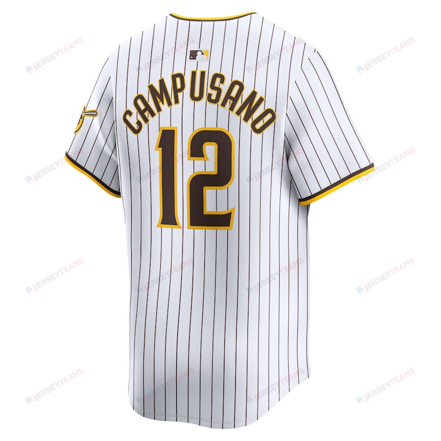 Luis Campusano 12 San Diego Padres Home Limited Player Men Jersey - White