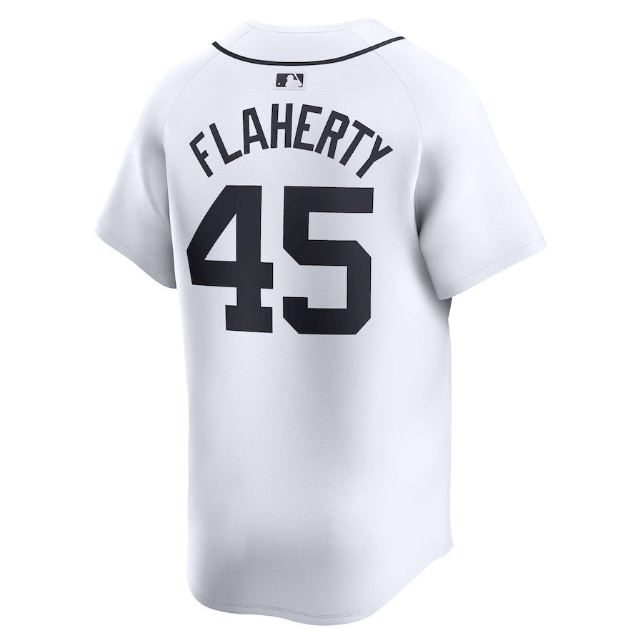 Jack Flaherty 45 Detroit Tigers Home Limited Player Men Jersey - White