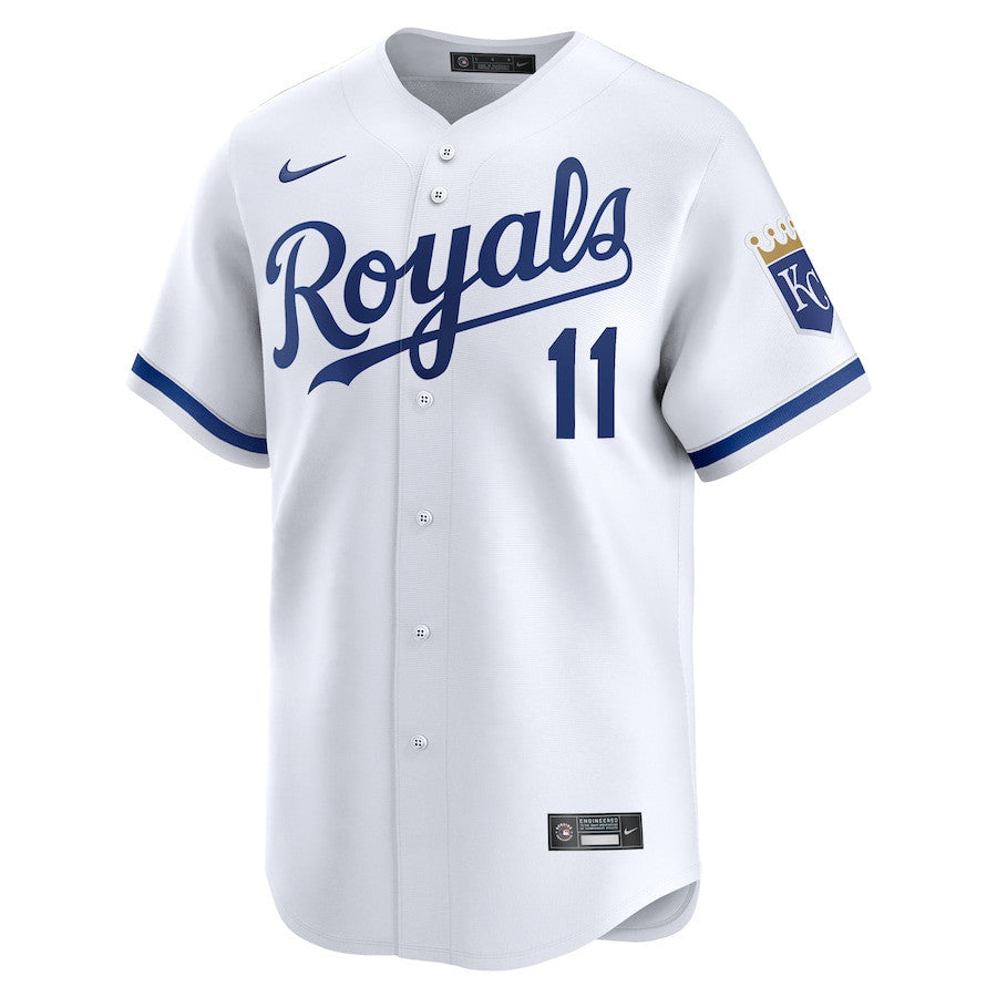 Maikel Garcia 11 Kansas City Royals Home Limited Player Men Jersey - White